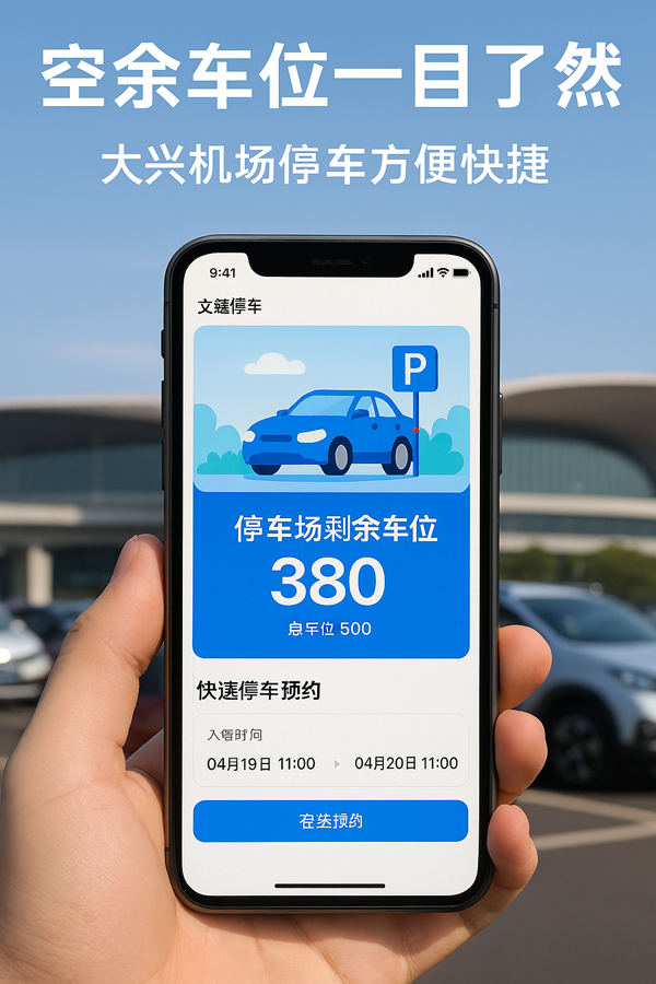 大興機場自駕停車，從此不再擔(dān)心“排隊+等待”